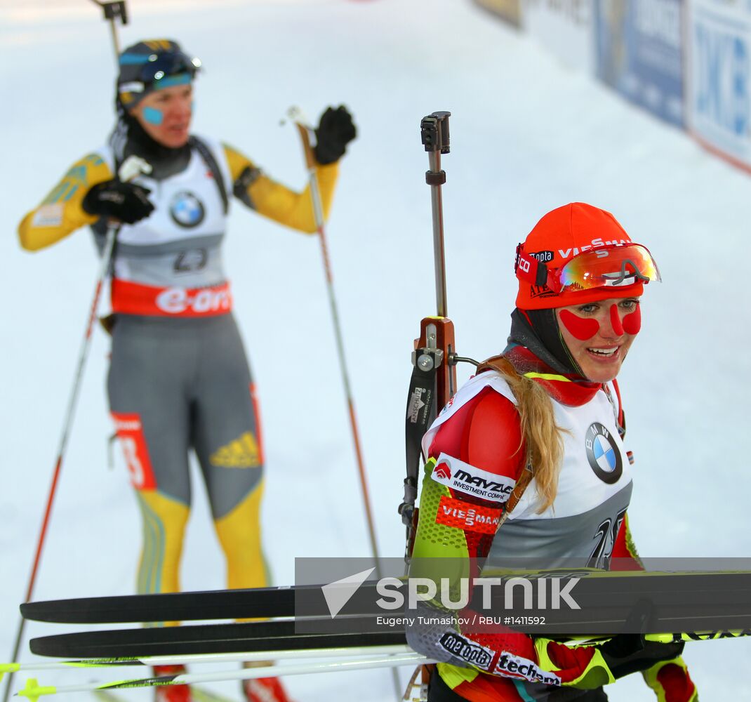 Biathlon. 9th stage of World Cup. Women's sprint