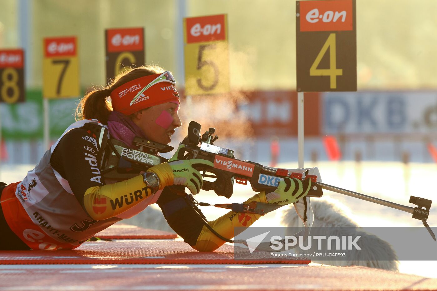 Biathlon. 9th stage of World Cup. Women's sprint