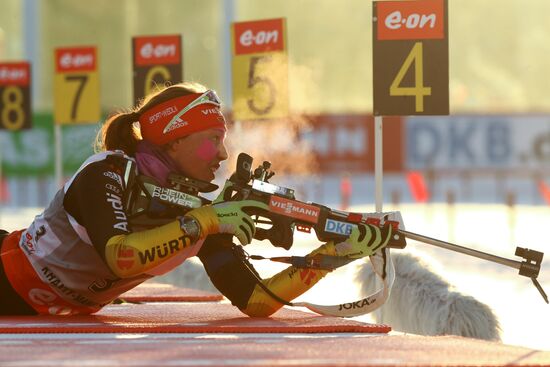 Biathlon. 9th stage of World Cup. Women's sprint