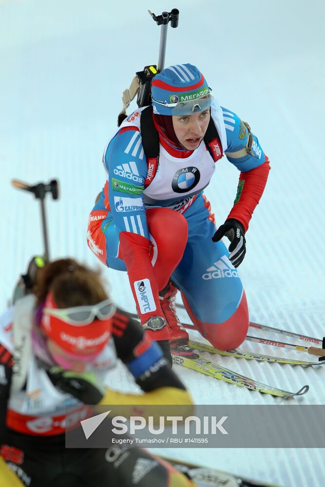 Biathlon. 9th stage of World Cup. Women's sprint