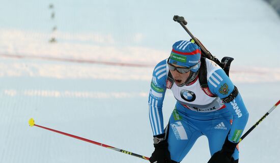 Biathlon. 9th stage of World Cup. Women's sprint