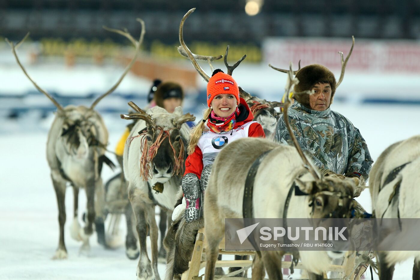 Biathlon. 9th stage of World Cup. Women's sprint
