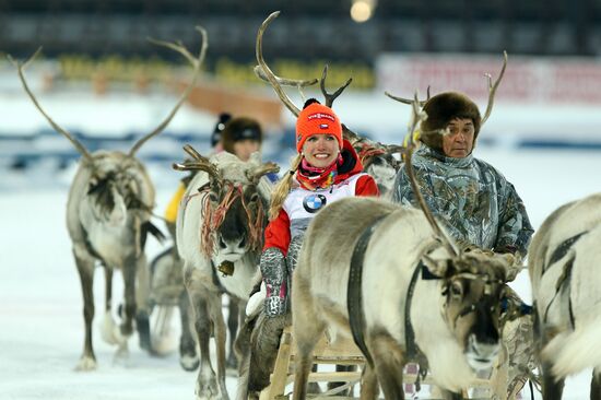 Biathlon. 9th stage of World Cup. Women's sprint