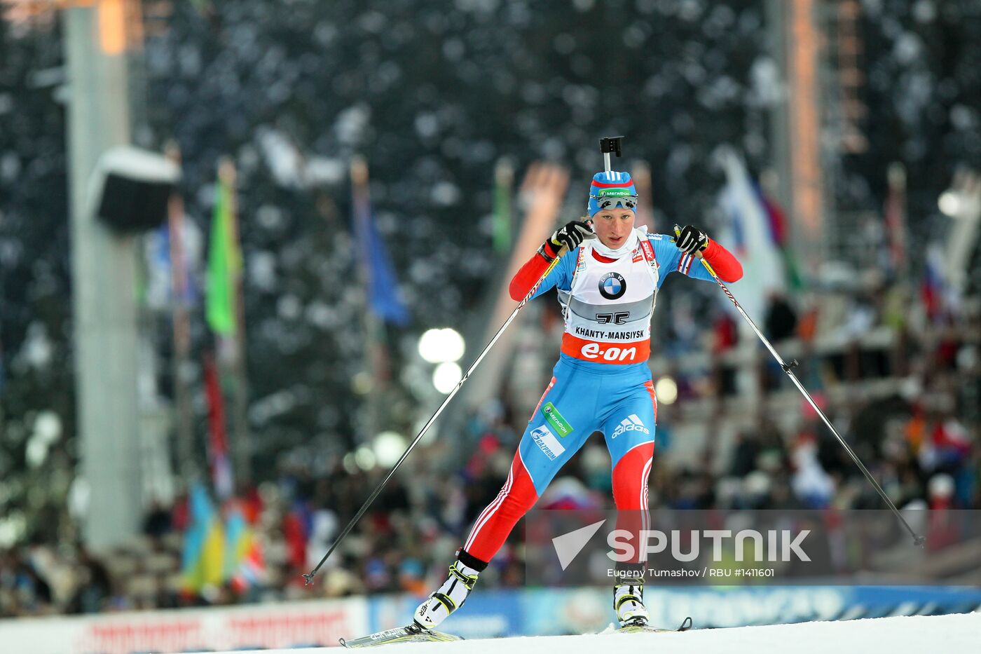 Biathlon. 9th stage of World Cup. Women's sprint