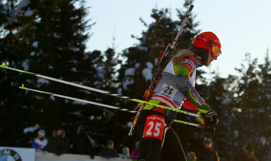 Biathlon. 9th stage of World Cup. Women's sprint
