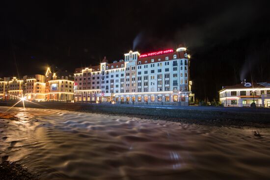 Views of Rosa Khutor alpine ski resort
