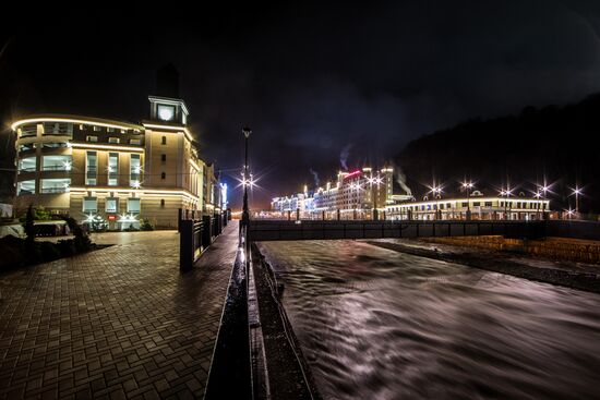 Views of Rosa Khutor alpine ski resort