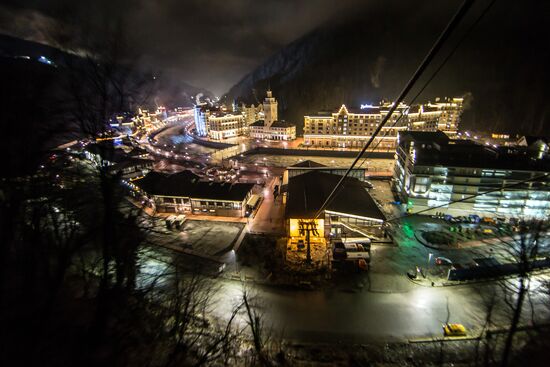 Views of Rosa Khutor alpine ski resort