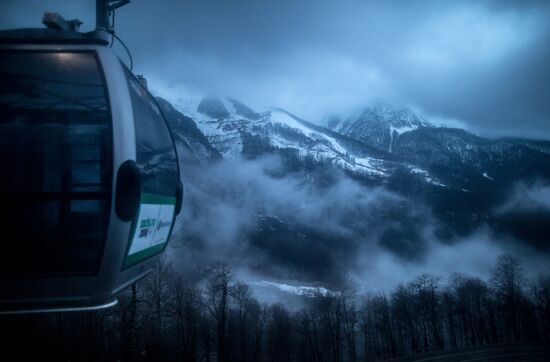Views of Rosa Khutor alpine ski resort