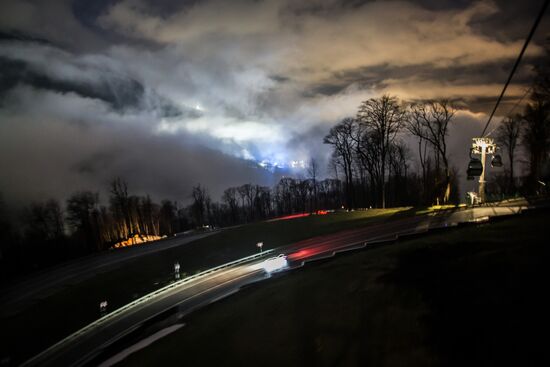 Views of Rosa Khutor alpine ski resort