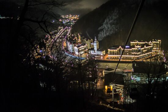 Views of Rosa Khutor alpine ski resort