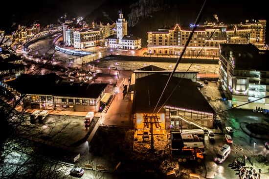 Views of Rosa Khutor alpine ski resort