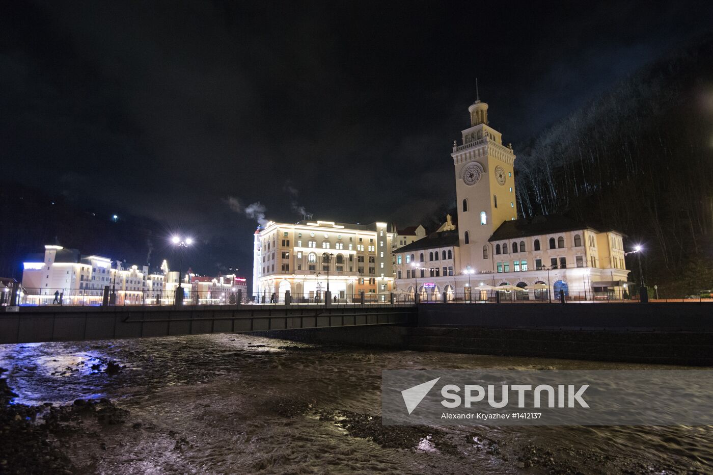 Views of Rosa Khutor alpine ski resort