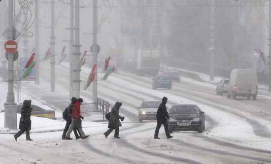 European cyclone reaches Minsk