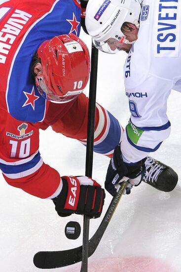 Kontinental Hockey League. CSKA vs. Dynamo