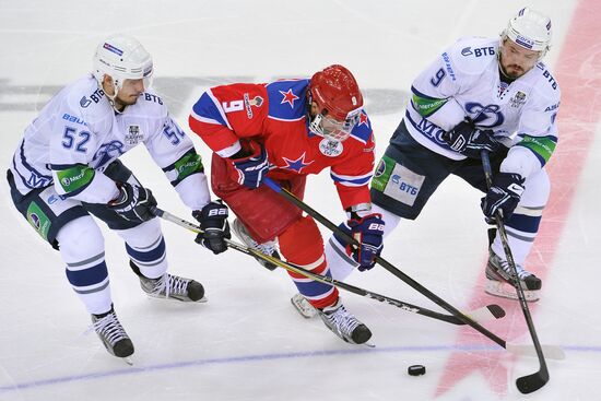 Kontinental Hockey League. CSKA vs. Dynamo