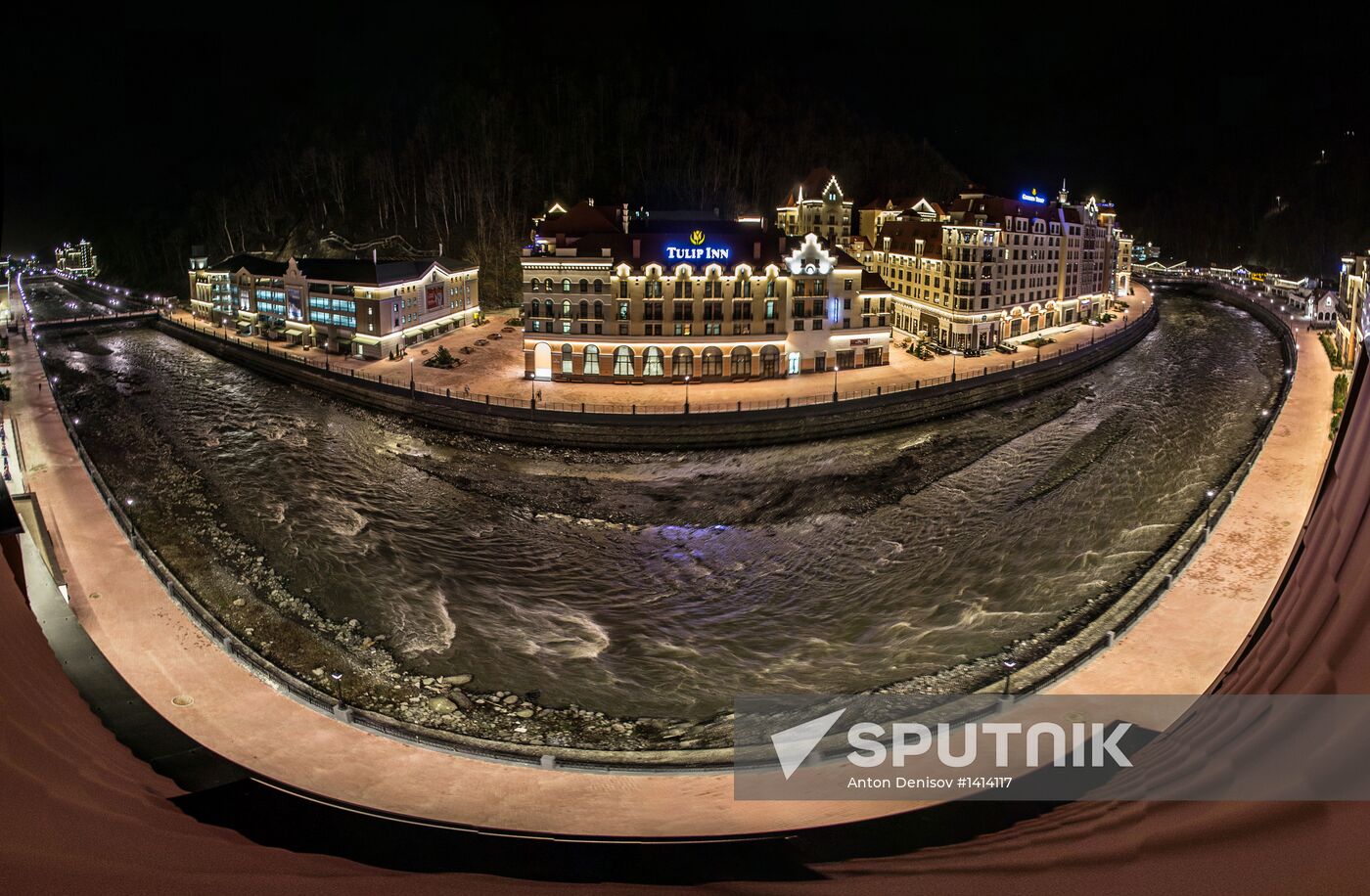 Views of Rosa Khutor alpine ski resort