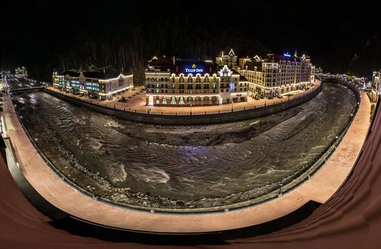 Views of Rosa Khutor alpine ski resort