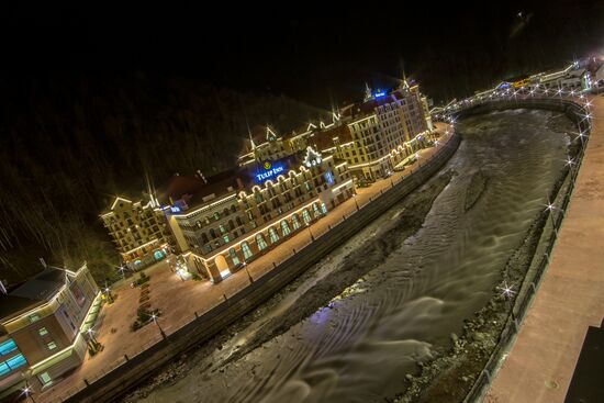 Views of Rosa Khutor alpine ski resort