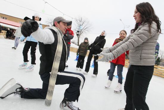 Master class by Khabensky and Sloutskaya in Gorky Park