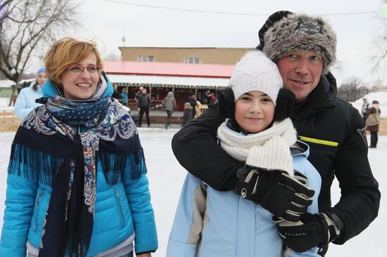 Master class by Khabensky and Sloutskaya in Gorky Park