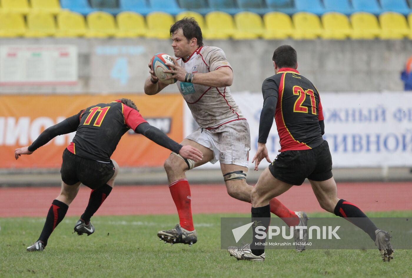 Rugby. European Nations Cup. Russia vs. Belgium