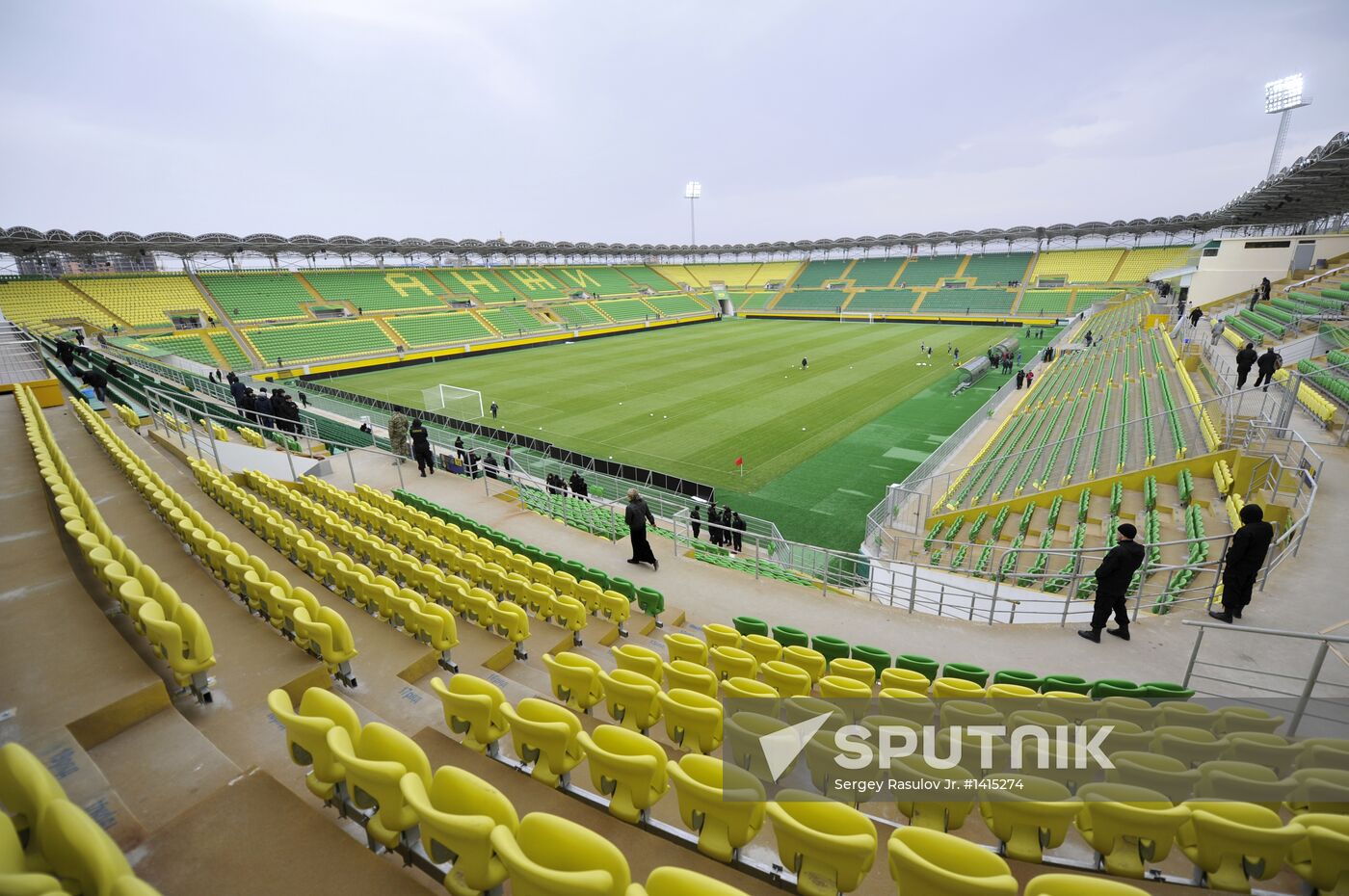 Anji Arena Stadium in Kaspiisk