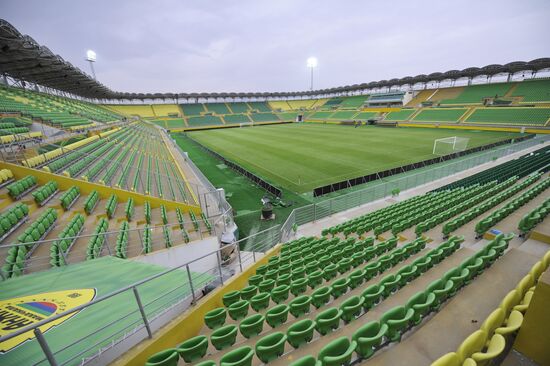 Anji Arena Stadium in Kaspiisk