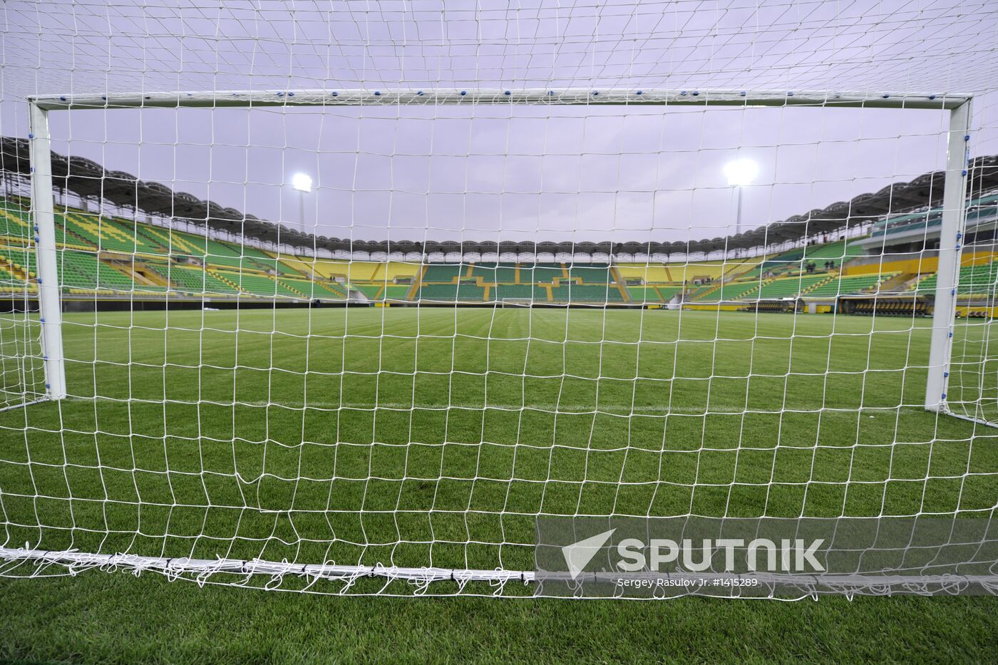 Anji Arena Stadium in Kaspiisk