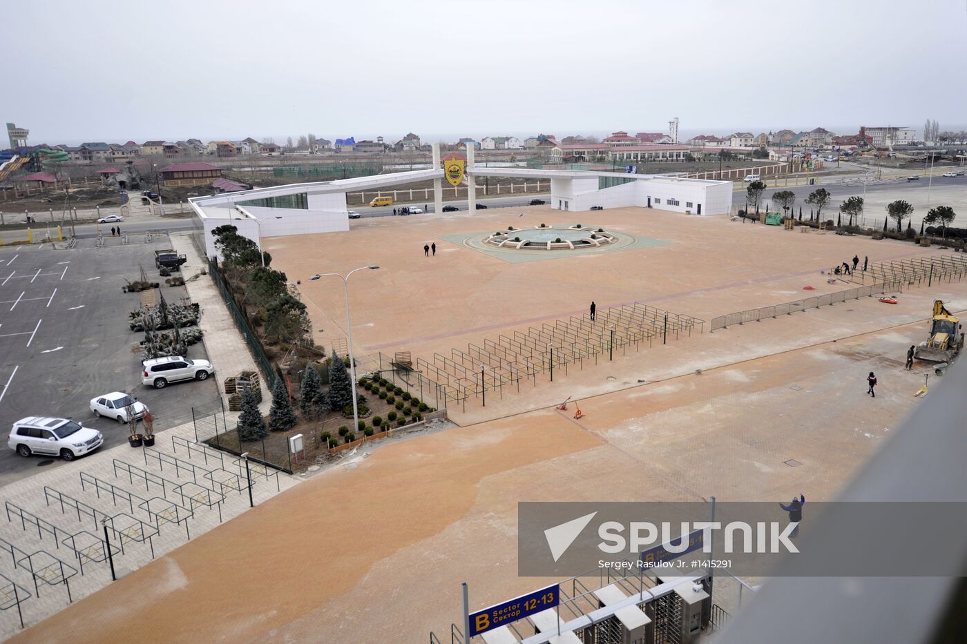 Anji Arena Stadium in Kaspiisk