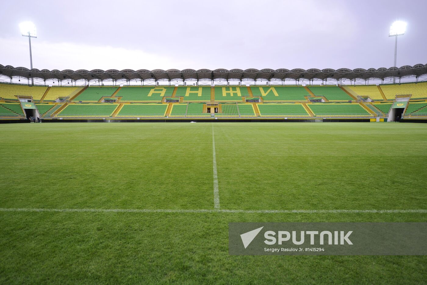Anji Arena Stadium in Kaspiisk