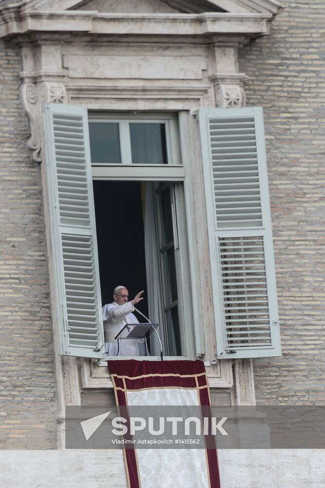 Pope Francis delivers sermon to faithful at Vatican