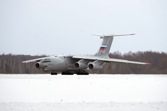 Testing of Il-76MD-90A military transport aircraft