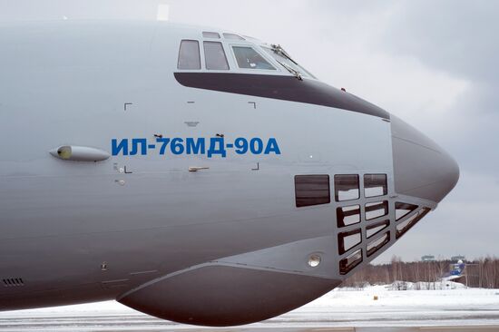 Testing of Il-76MD-90A military transport aircraft