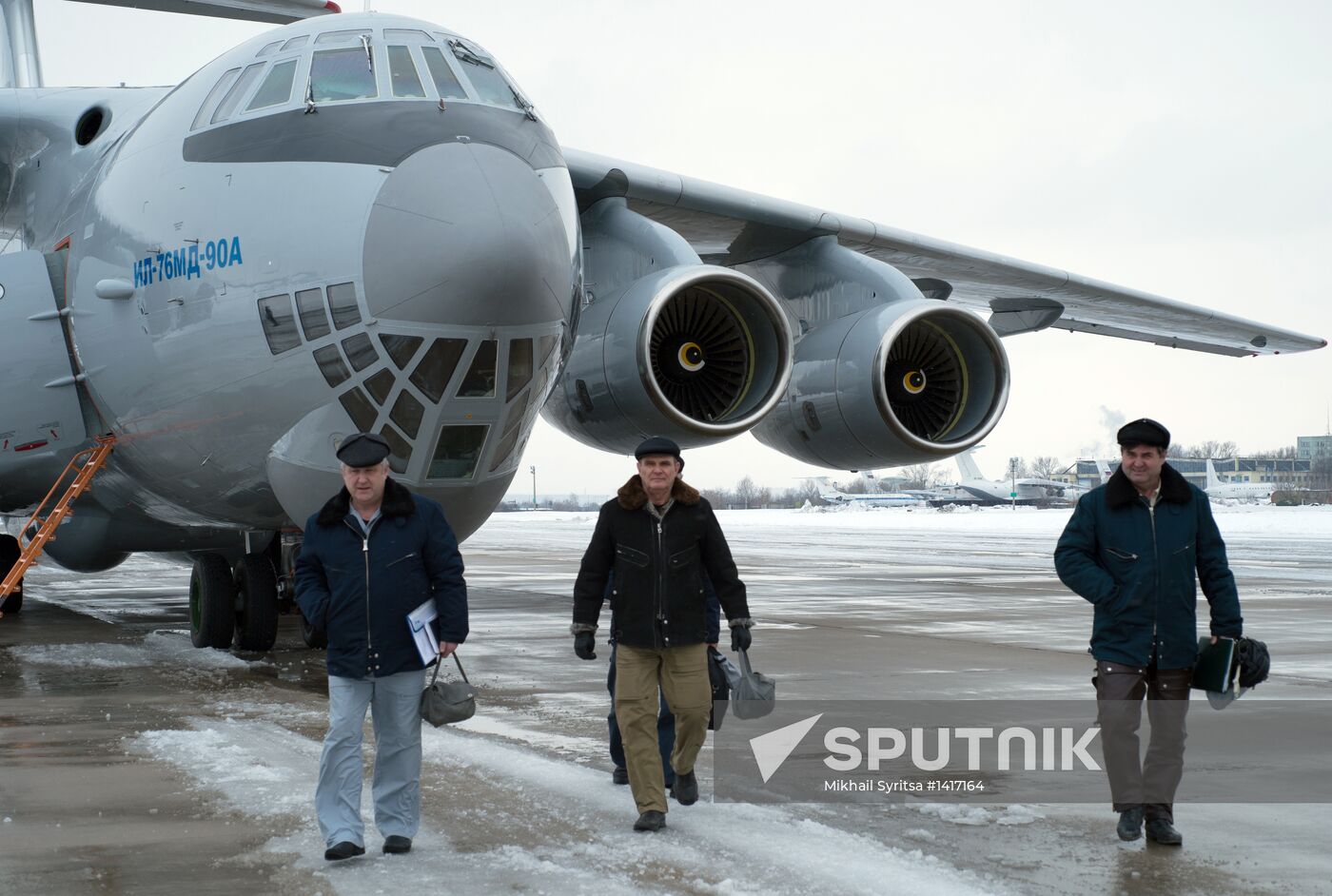 Testing of Il-76MD-90A military transport aircraft