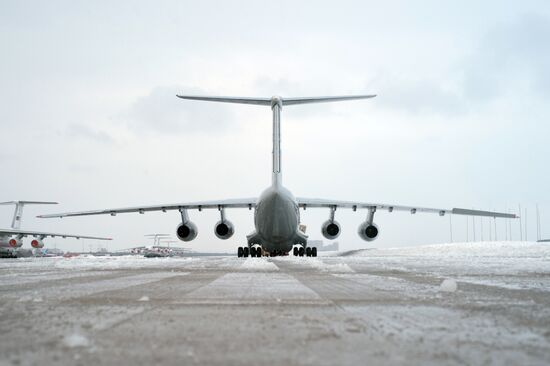 Testing of Il-76MD-90A military transport aircraft