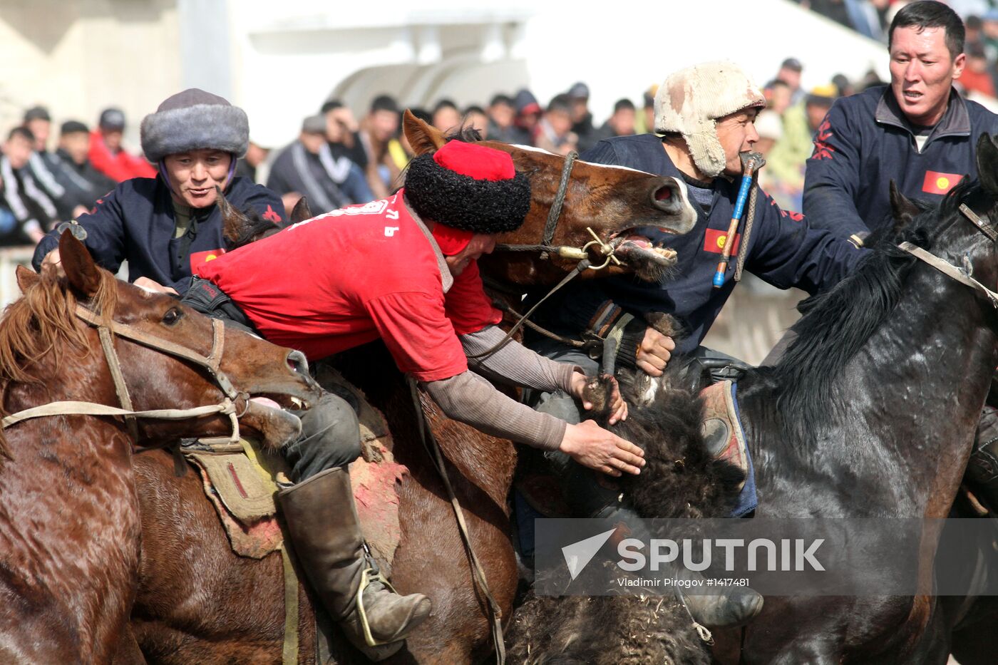 Equestrian sports-tournament of "Ulak-tartysh" national game