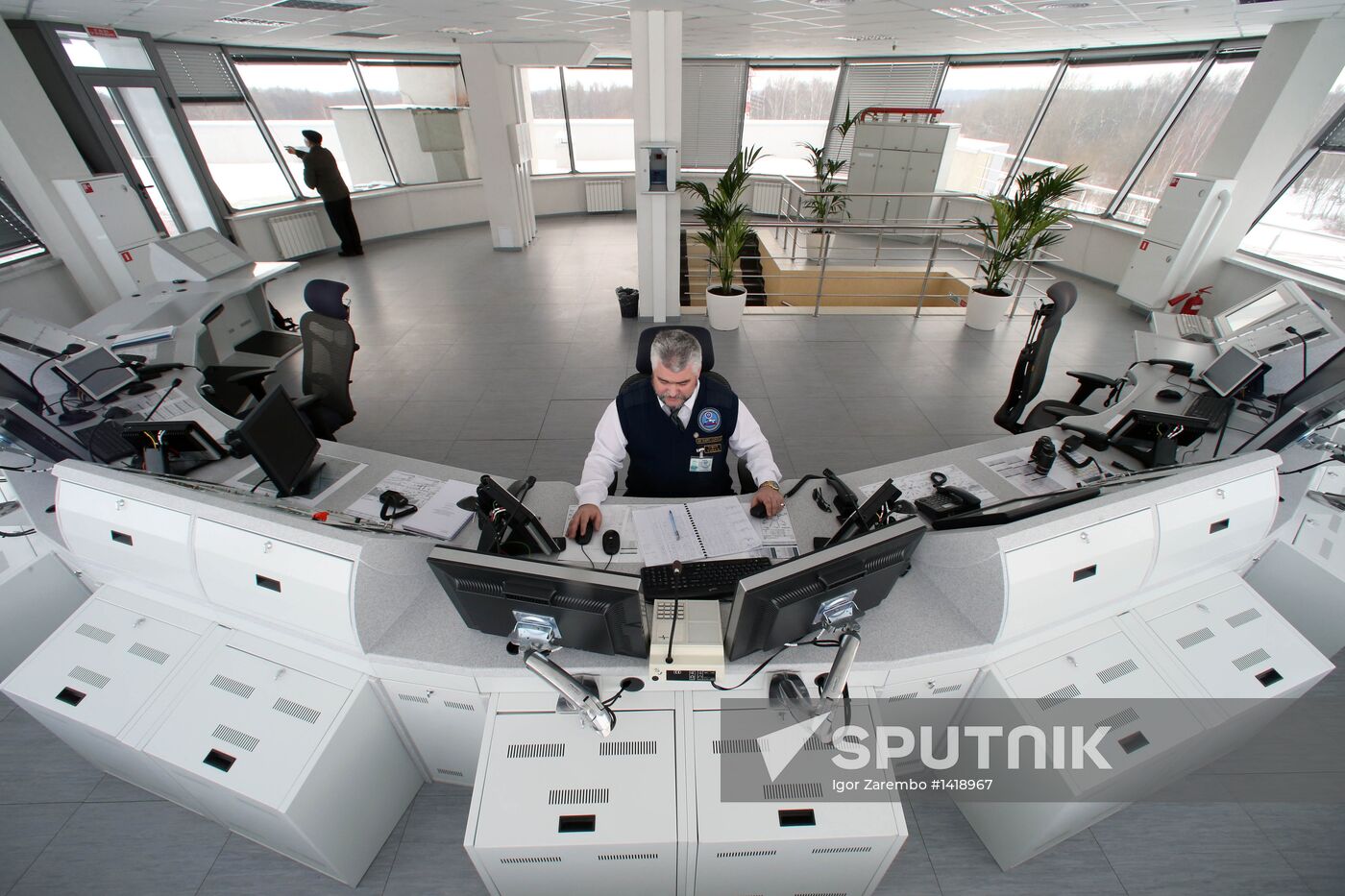 Modern control center at Khrabrovo Airport
