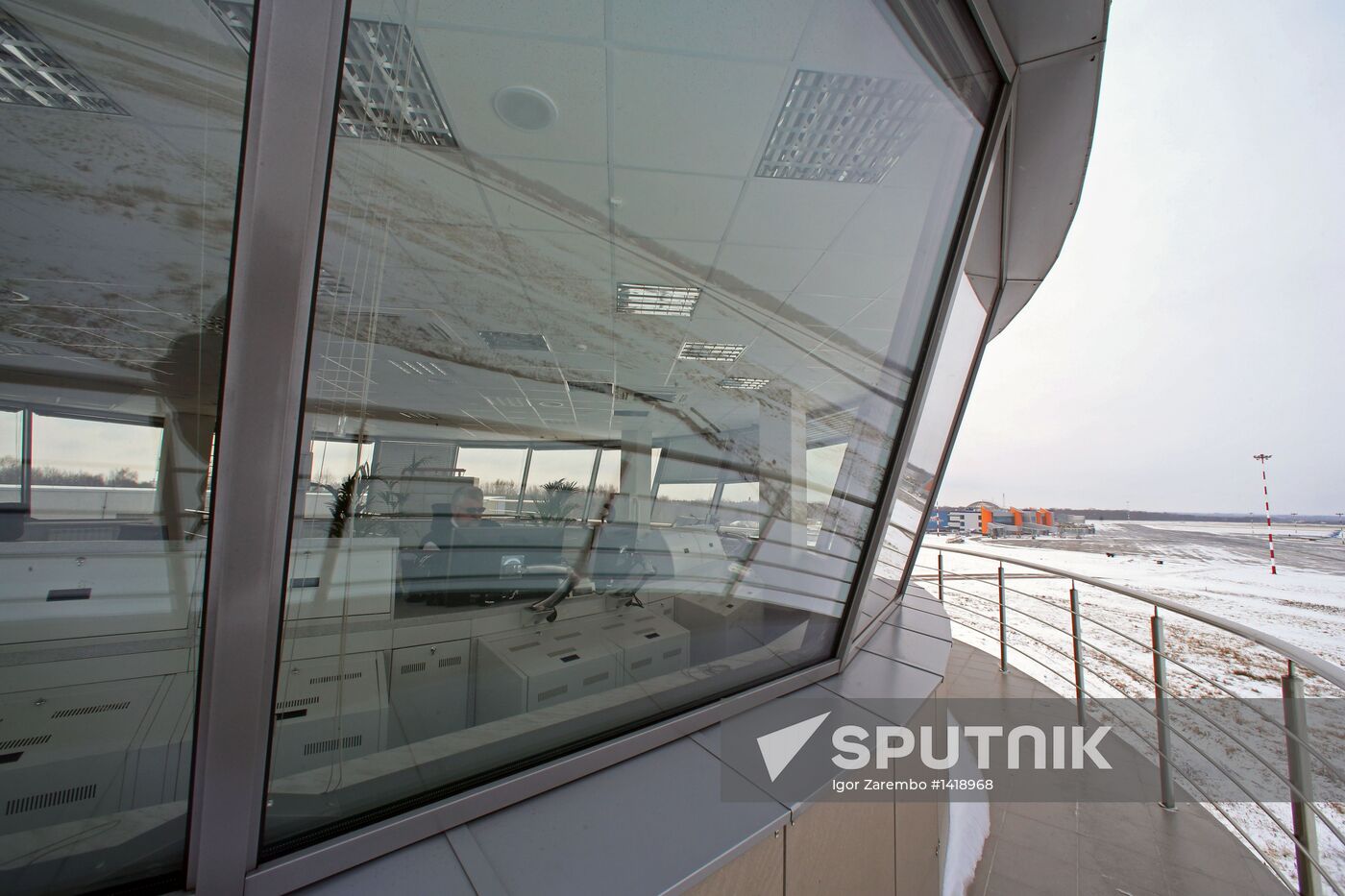 Modern control center at Khrabrovo Airport