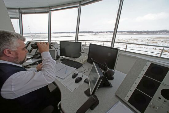 Modern control center at Khrabrovo Airport