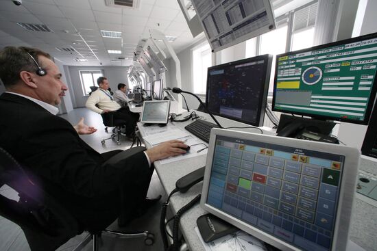 Modern control center at Khrabrovo Airport