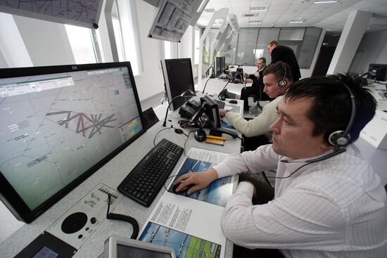 Modern control center at Khrabrovo Airport