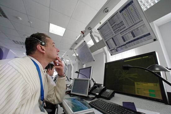 Modern control center at Khrabrovo Airport