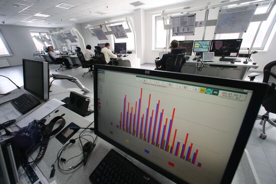Modern control center at Khrabrovo Airport
