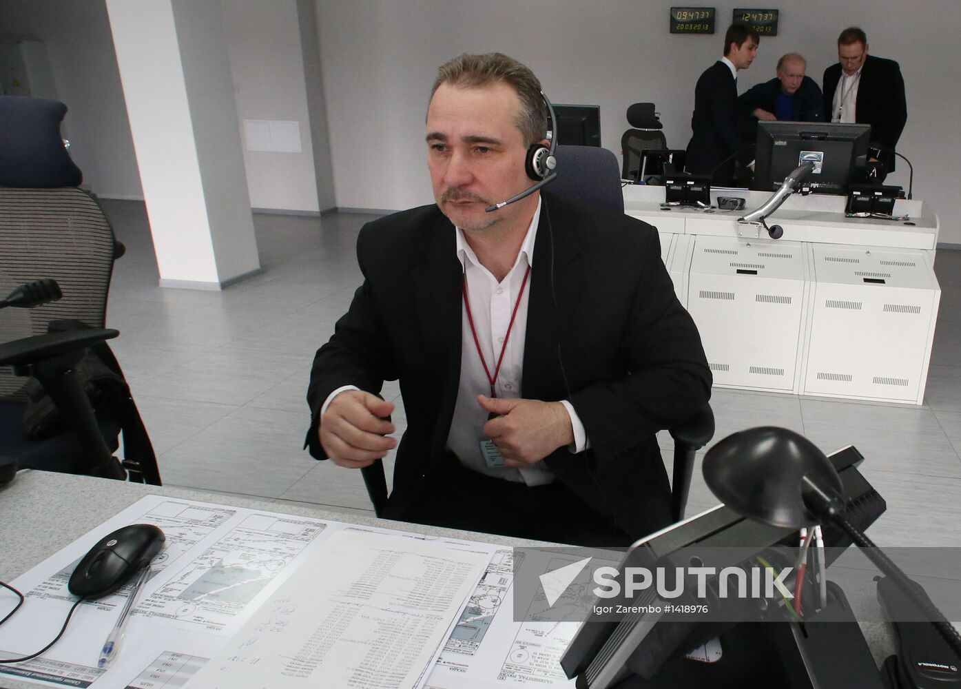 Modern control center at Khrabrovo Airport
