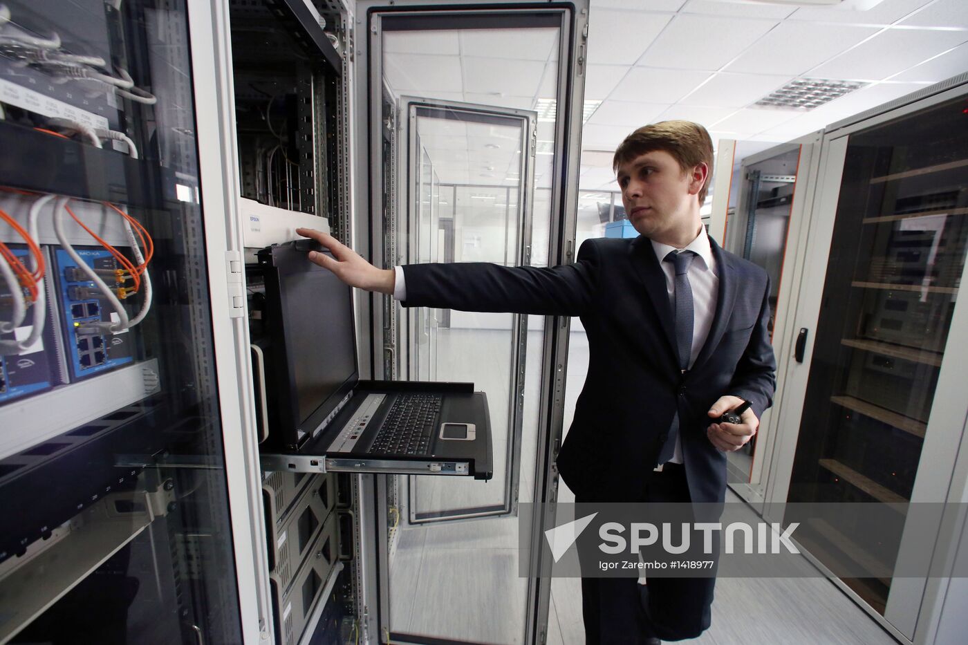 Modern control center at Khrabrovo Airport