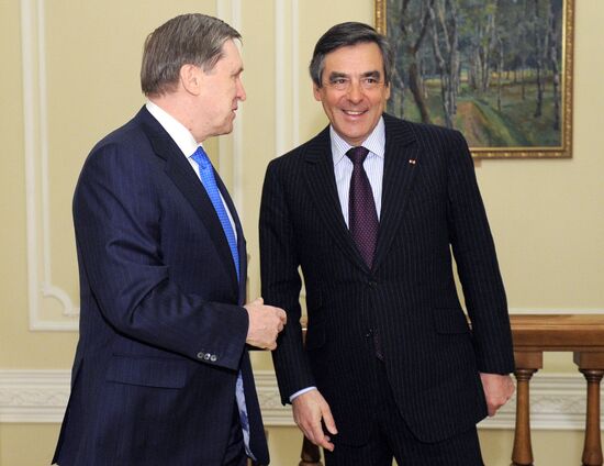 Vladimir Putin meets with Francois Charles Armand Fillon
