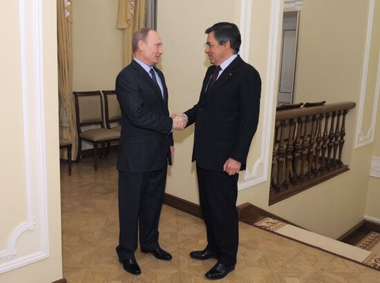 Vladimir Putin meets with Francois Charles Armand Fillon