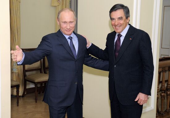 Vladimir Putin meets with Francois Charles Armand Fillon