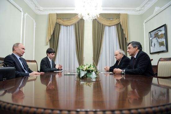 Vladimir Putin meets with Francois Charles Armand Fillon